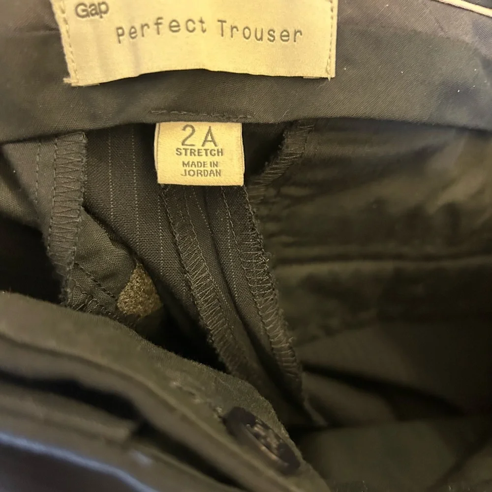 Gap Perfect Trouser Classic Navy Pinstripe Women's Pants Size 2A - Picture 3 of 3